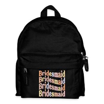 Braut in spe Brautjungfer - Kinder Rucksack - Schwarz - Vorne