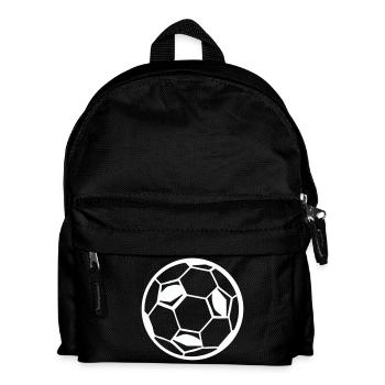 Fussball Ball Soccer - Kinder Rucksack - Schwarz - Vorne