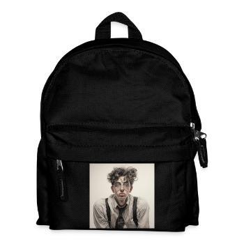 Dreamy Spectacle Wearer Portrait - Kids' Backpack - black - Front