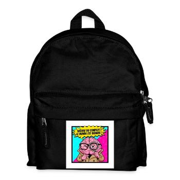 Conspiracy theory weird world - Kids' Backpack - black - Front