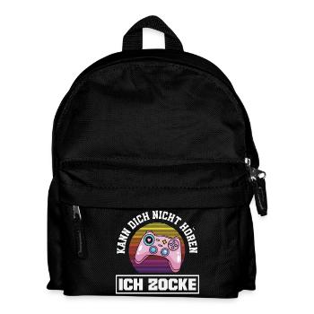 Je ne t’entends pas, je joue des manettes - Sac à dos Enfant - noir - Devant
