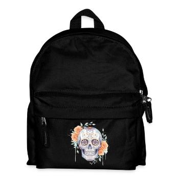 Sugar Skull Halloween Tenue de fête Cadeau Drôle - Sac à dos Enfant - noir - Devant