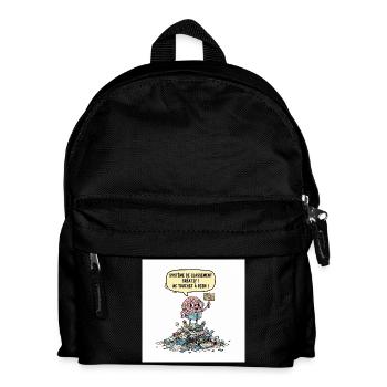 Cerveau en Chaos Créatif - Sac à dos Enfant - noir - Devant