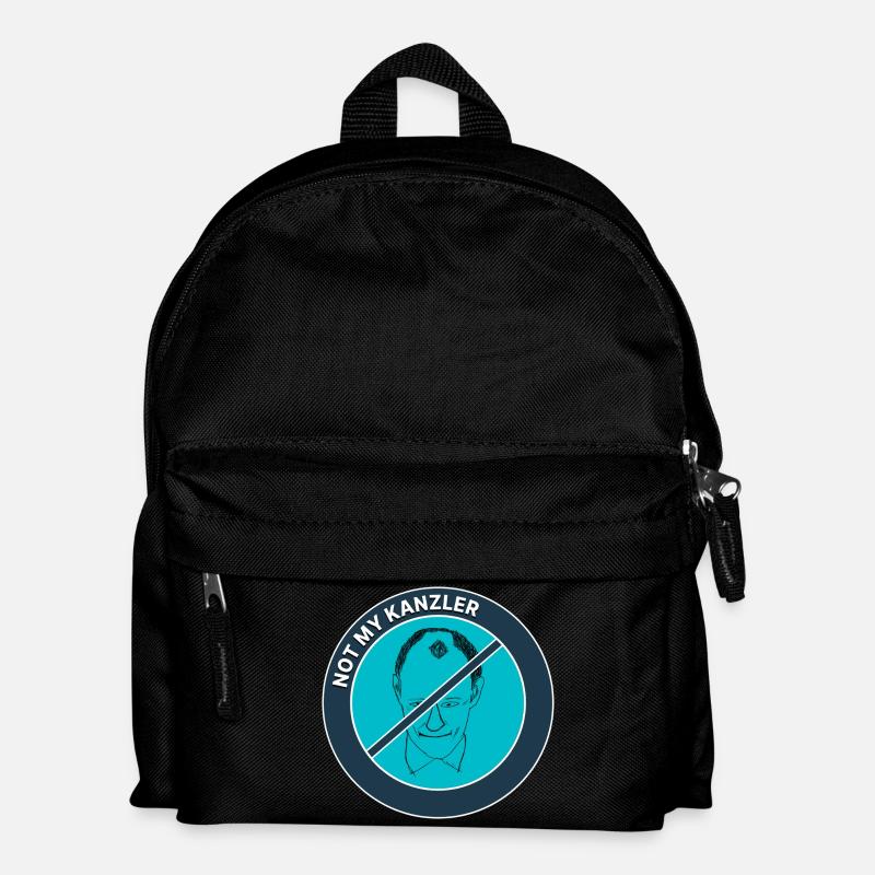 Not My Chancellor – Political Satire - Kids' Backpack - black