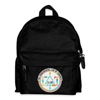 Cadeau pour ingénieur électricien, chemise Funny Circuits - Sac à dos Enfant - noir - Devant