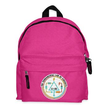 Geschenk für Elektroingenieur, Lustige Schaltkreise Shirt - Kinder Rucksack - Fuchsia - Vorne