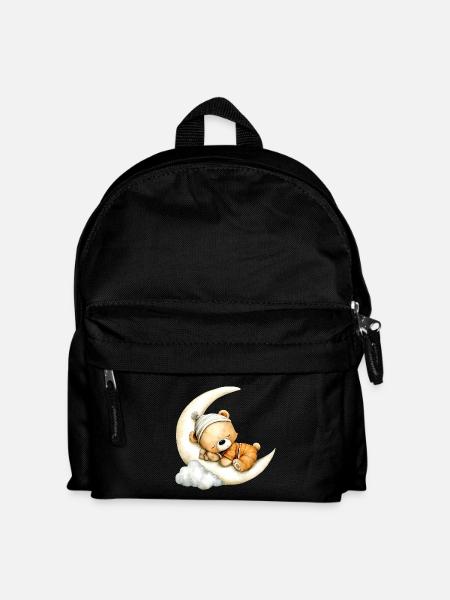 ours en peluche endormi - Sac à dos Enfant - noir