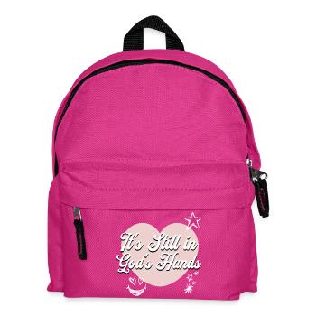 It's Still In God's Hands Christlicher Glaube - Kinder Rucksack - Fuchsia - Vorne