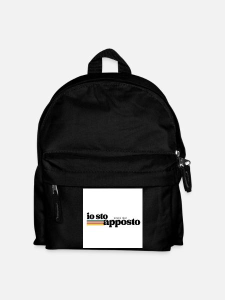 I'm affixing retro stripes - Kids' Backpack - black