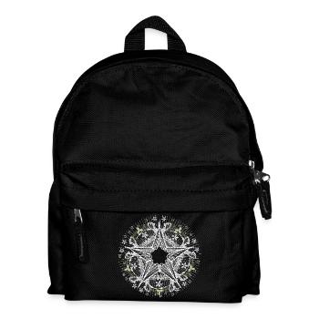 Poinsettia in filigree lace look - Kids' Backpack - black - Front