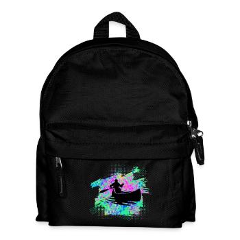 Kanu Kajak - Kinder Rucksack - Schwarz - Vorne