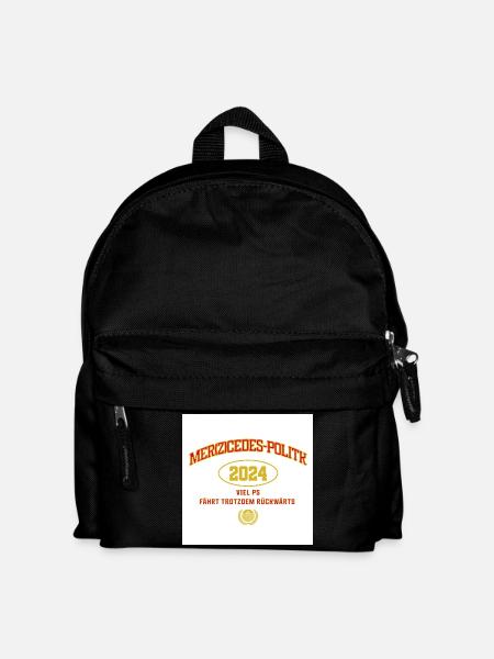 Humorvolles Politik Tshirt Merz - Kinder Rucksack - Schwarz