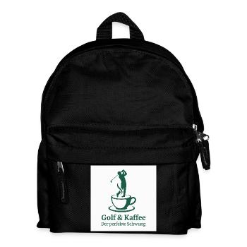 Golf & Coffee – The Perfect Swing - Kids' Backpack - black - Front