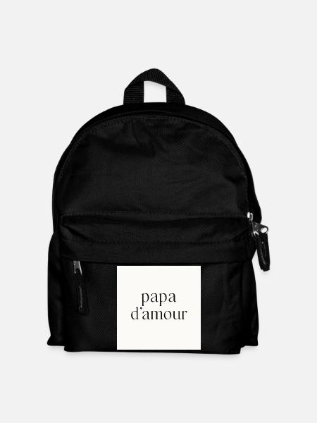 Papa der Liebe - Kinder Rucksack - Schwarz