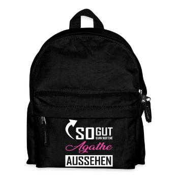 So gut kann nur eine Agathe aussehen - Kinder Rucksack - Schwarz - Vorne