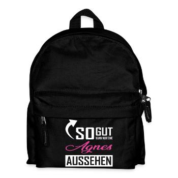 So gut kann nur eine Agnes aussehen - Kinder Rucksack - Schwarz - Vorne