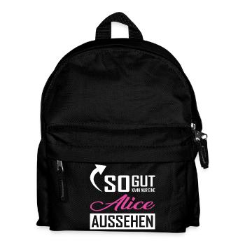 So gut kann nur eine Alice aussehen - Kinder Rucksack - Schwarz - Vorne