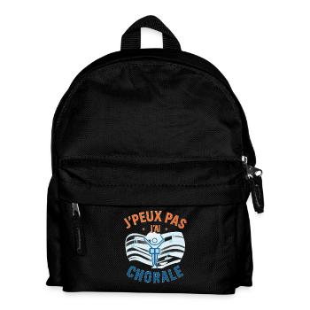 J'peux pas j'ai chorale - Sac à dos Enfant - noir - Devant