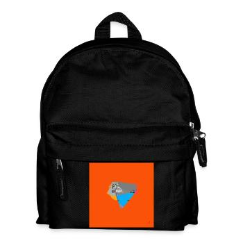 TEXTURA_DE_COLOR_#20 - Kinder Rucksack - Schwarz - Vorne