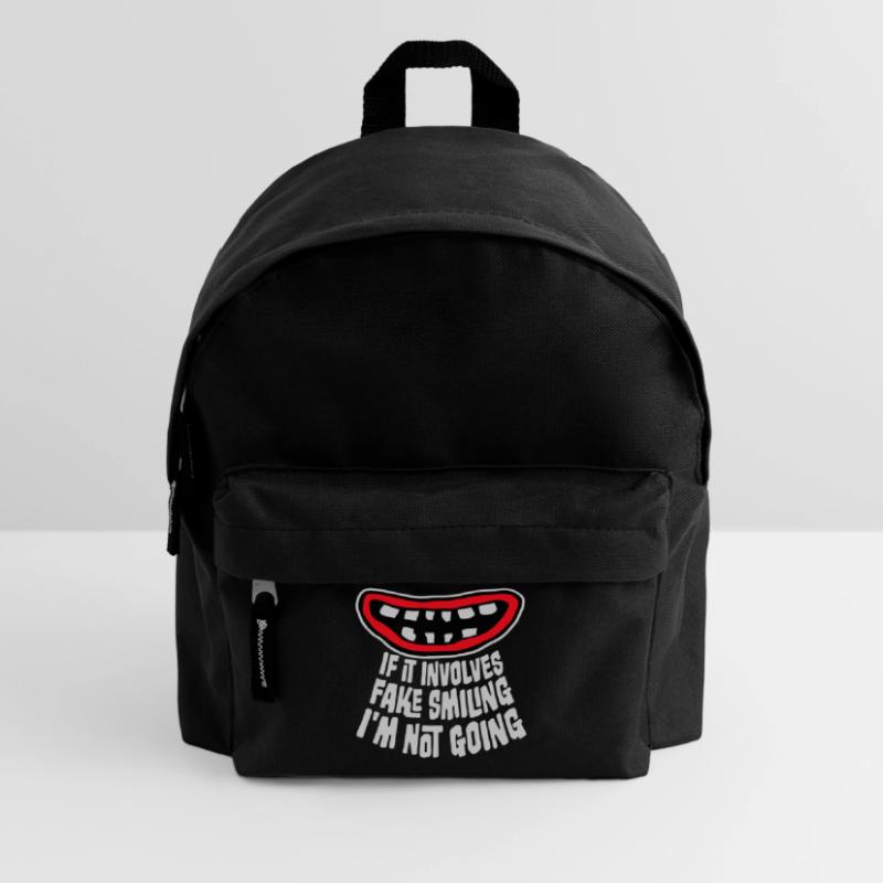 If It Involves Fake Smiling I'm Not Going Saying Kids' Backpack