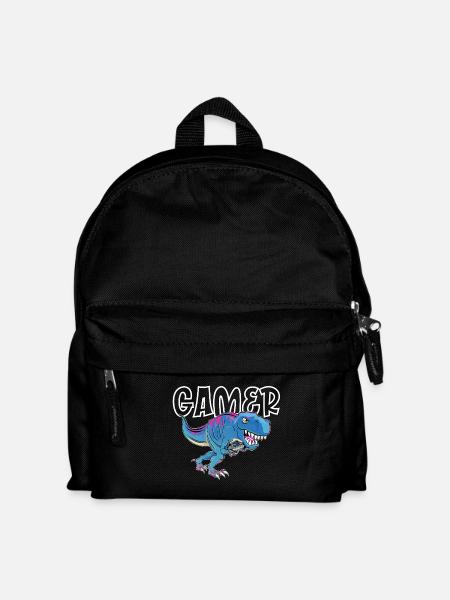 Gamer Gaming T_Rex - Kinder Rucksack - Schwarz