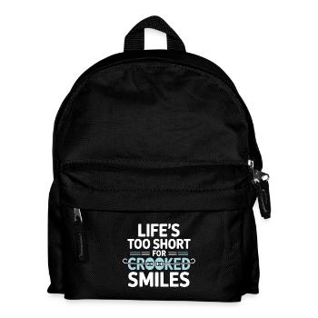 Dental Professional Straight Alignment Motivation  - Kids' Backpack - black - Front