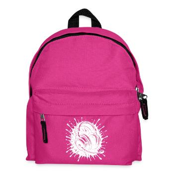 Mic on, Game on, Team Talk ready, World off - Kinder Rucksack - Fuchsia - Vorne