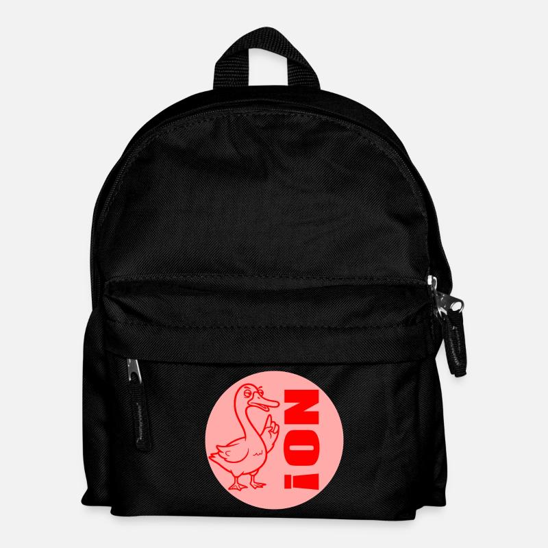 LUSTIGE GANS LEHRER NEIN - Kinder Rucksack - Schwarz