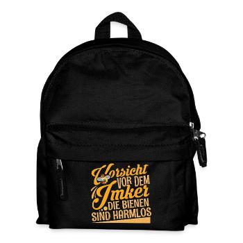 Imker - Kinder Rucksack - Schwarz - Vorne