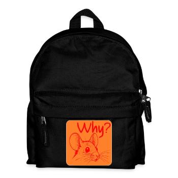 Warum Mausreizung? - Kinder Rucksack - Schwarz - Vorne