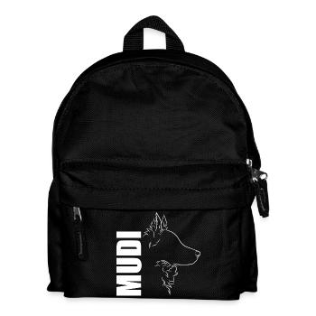 Mudi Profile Chien Chien Wilsigns - Sac à dos Enfant - noir - Devant