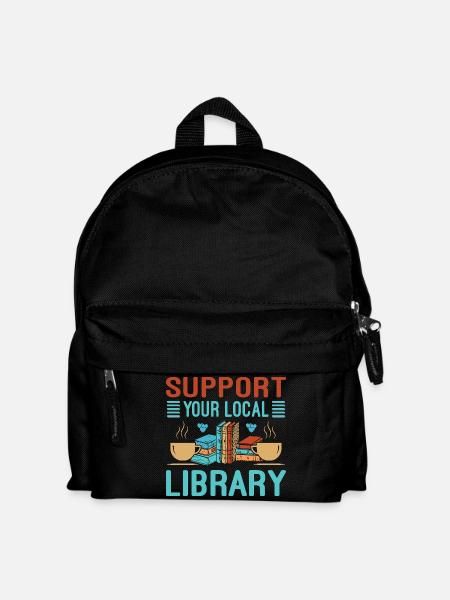 Cadeau des amateurs de livres pour la bibliothèque - Sac à dos Enfant - noir