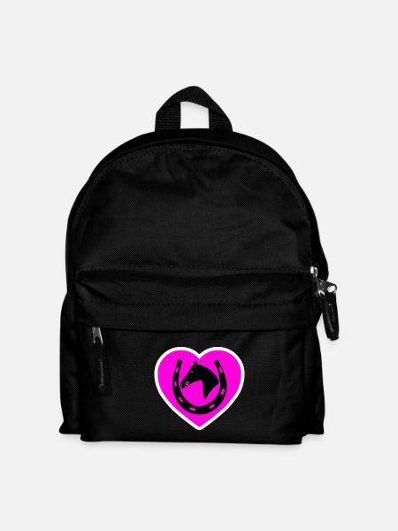 Pferde - Kinder Rucksack - Schwarz