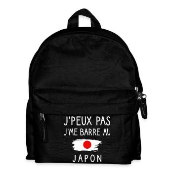Ich kann nicht, ich bin Barre in Japan Humor Reisen - Kinder Rucksack - Schwarz - Vorne