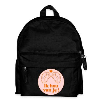 Je t’aime - Hérissons - Sac à dos Enfant - noir - Devant