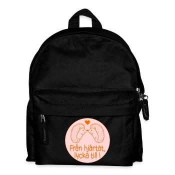 Du fond du cœur, bonne chance - Sac à dos Enfant - noir - Devant