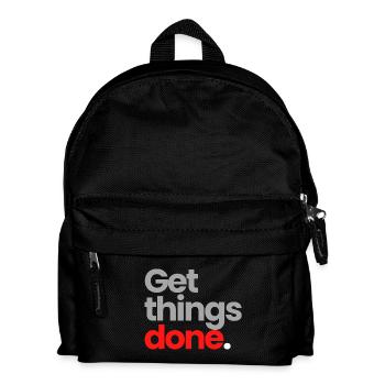 Get Things Done - Kinder Rucksack - Schwarz - Vorne