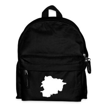 Andorra Kontur Silhouette - Kinder Rucksack - Schwarz - Vorne