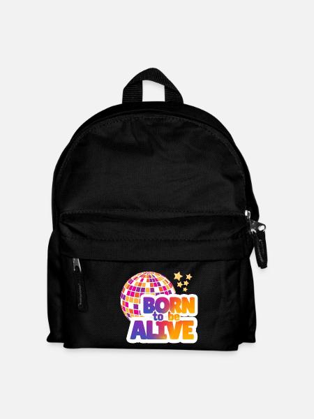 Born to be alive - Kids' Backpack - black