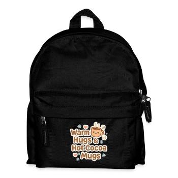 Warme Umarmungen Kakao Becher - Kinder Rucksack - Schwarz - Vorne