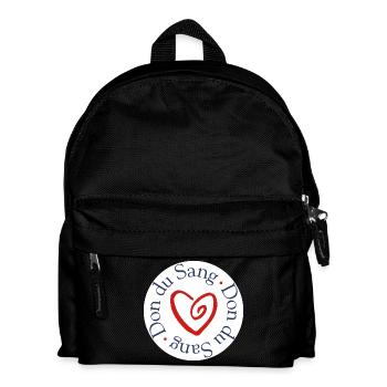 Blood Donation Heart Solidarity - Kids' Backpack - black - Front