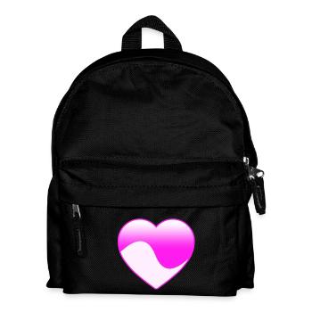 Liebe - Kinder Rucksack - Schwarz - Vorne
