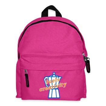 Coffee Creativity - Kids' Backpack - fuchsia - Front