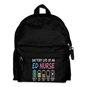 Niveau d’humour des infirmières d’urgence - Sac à dos Enfant - noir - Devant