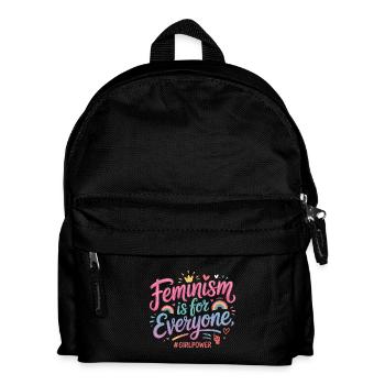 Feminismus ist für alle – Feminismus T-Shirt - Kinder Rucksack - Schwarz - Vorne