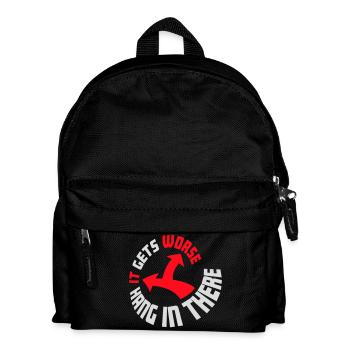 Tiens bon, ça empire. Drôle de plaisir. Dire - Sac à dos Enfant - noir - Devant