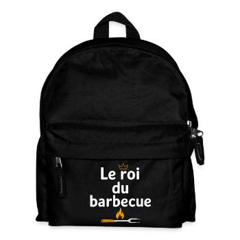 Roi du Barbecue - Sac à dos Enfant - noir - Devant
