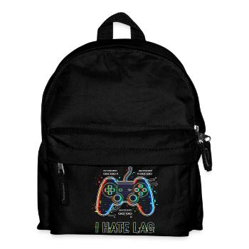 I Hate Lag Glitch - Kids' Backpack - black - Front