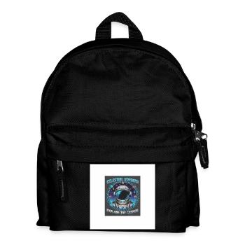 Voyageur Céleste explore le cosmos - Sac à dos Enfant - noir - Devant