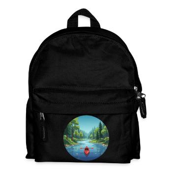 Canoë, kayak, canoë, canoë d’aviron canadien - Sac à dos Enfant - noir - Devant